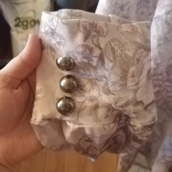 Miss Look Mauve Floral Lace Tee 3X - Picture 6 of 9